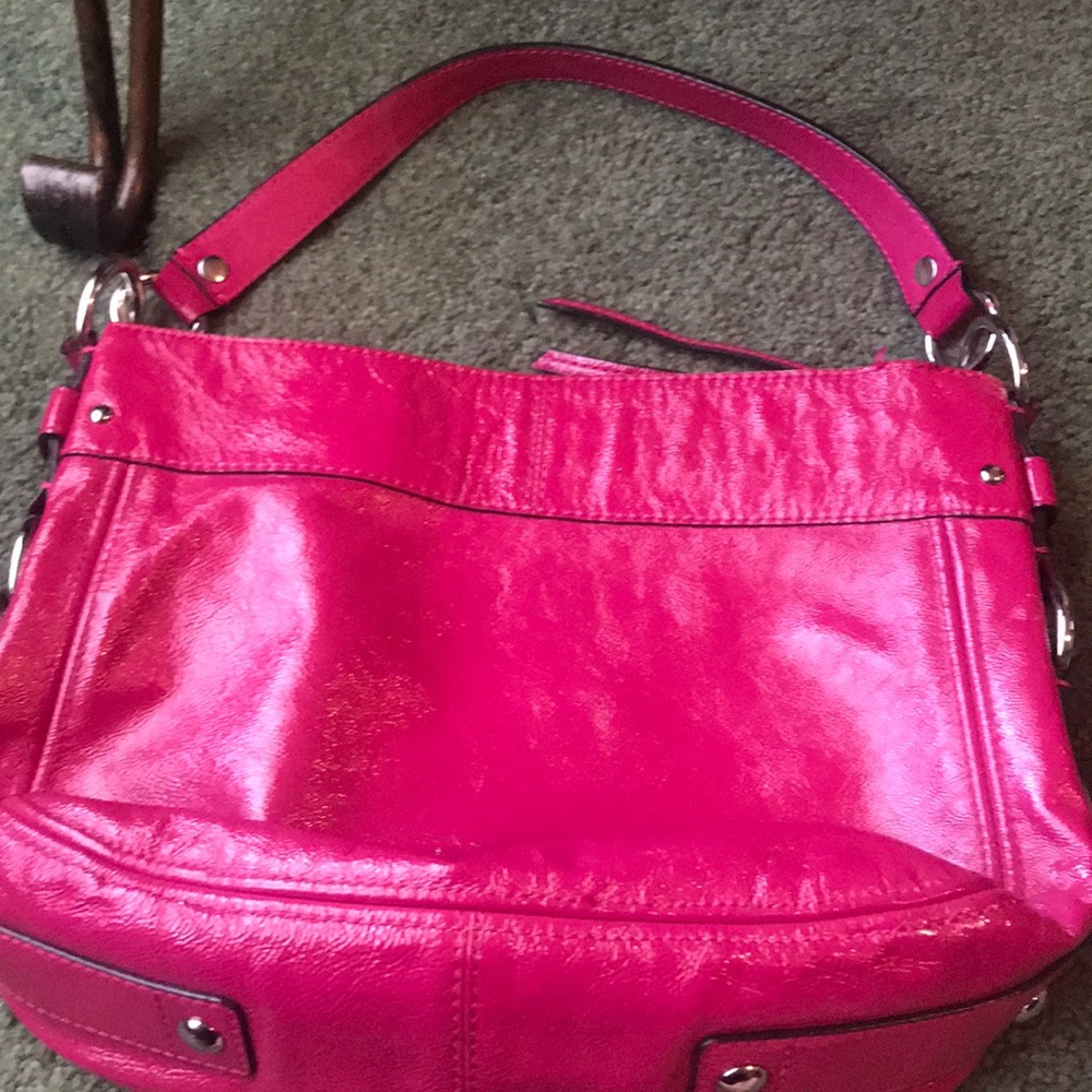 Hot pink Coach purse